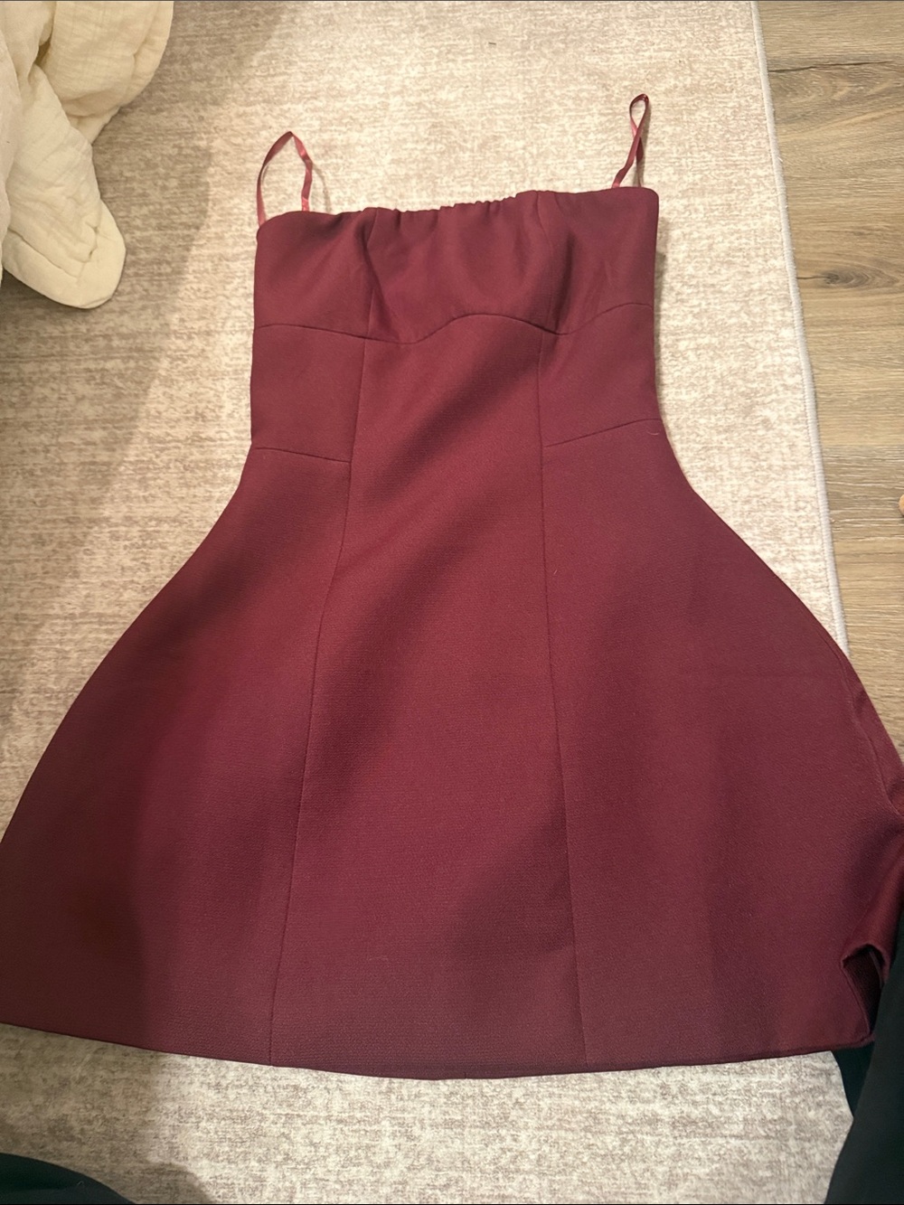 Windsor Burgundy Strap Mini Dress
